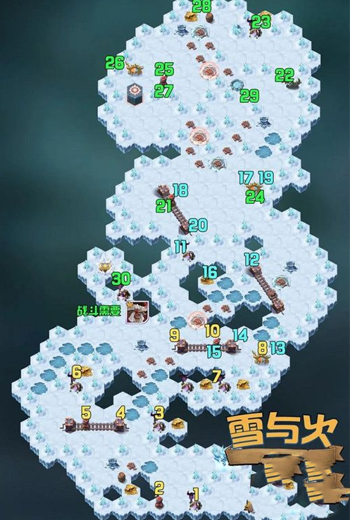 《剑与远征》雪与火通关路线图一览2022