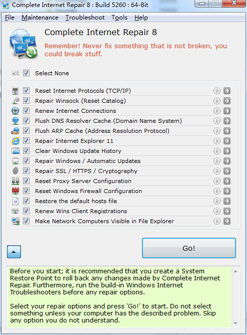 网络修复工具(Complete Internet Repair)