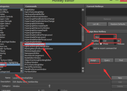  在maya中进行设置快捷键的详细步骤