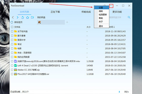  PanDownload中下载文件的详细操作步骤