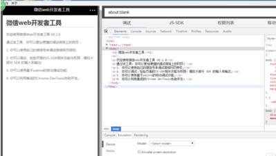 微信web开发者工具