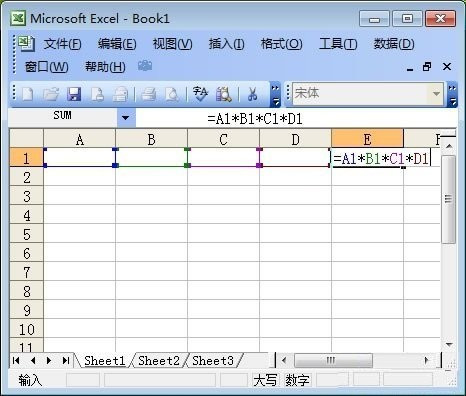  如何在excel表格中输入乘法公式？excel表格输入乘法公式的教程