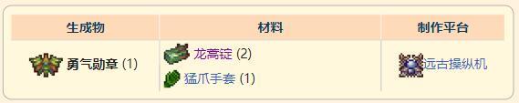 泰拉瑞亚灾厄近战饰品勇气勋章获取方式介绍