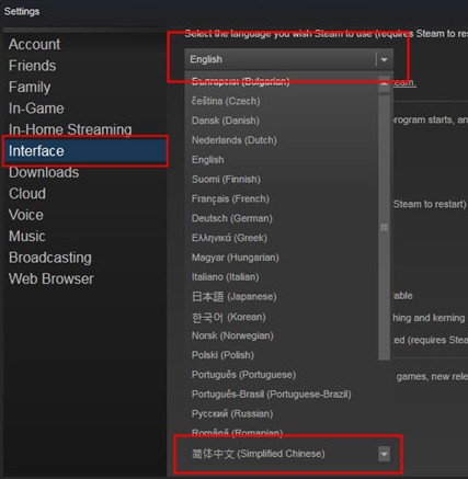 steam怎么设置中文 steam中文设置方法