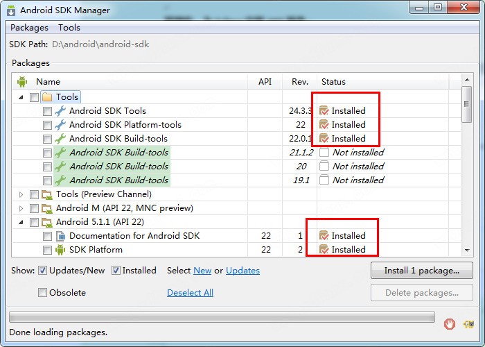 Android SDK 22.6.2