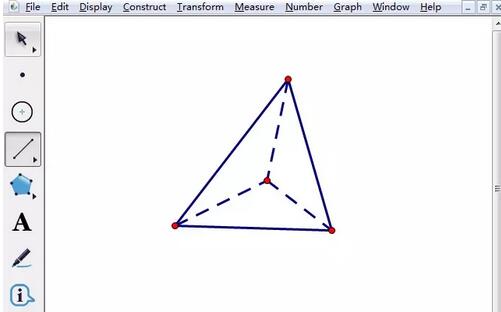 几何画板绘制三棱锥的基础方法