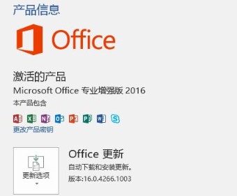 Office2016专业增强版已激活破解版