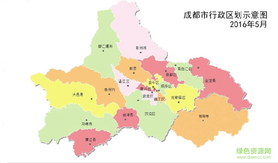 成都市高清地图 2021最新版