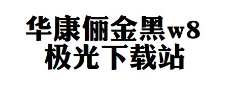 华康俪金黑w8字体