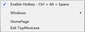 TopMost(窗口置顶工具)v1.20