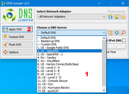 Dns Jumper(DNS切换工具)v2.2