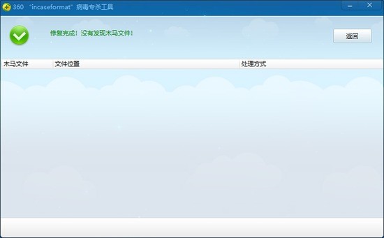 incaseformat病毒专杀工具官方版 v6.0