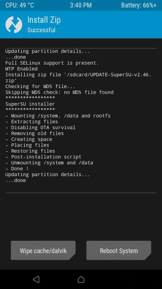 supersu权限管理root