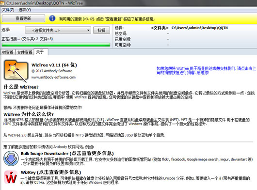 WizTree大文件清理(WizTree垃圾清理) v3.29绿色版