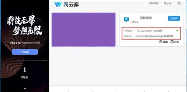 网云穿内网穿透官方免费版下载 V2.65.4 电脑版(送免费隧道)