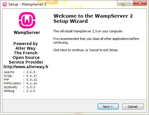 Wampserver(php环境搭建安装包) V3.5中文版