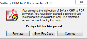 Softany CHM to PDF Con