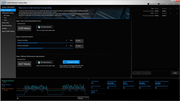 英特尔CPU超频软件(Intel Extreme Tuning Utility)