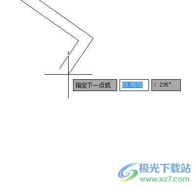 中望cad一次画出两条线的教程