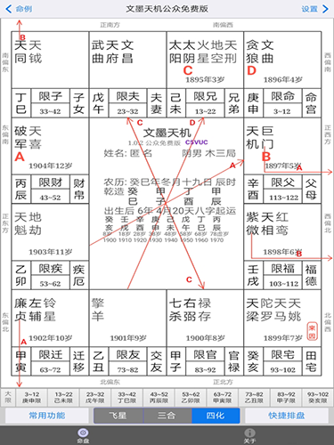 文墨天机紫薇斗数在线排盘系统